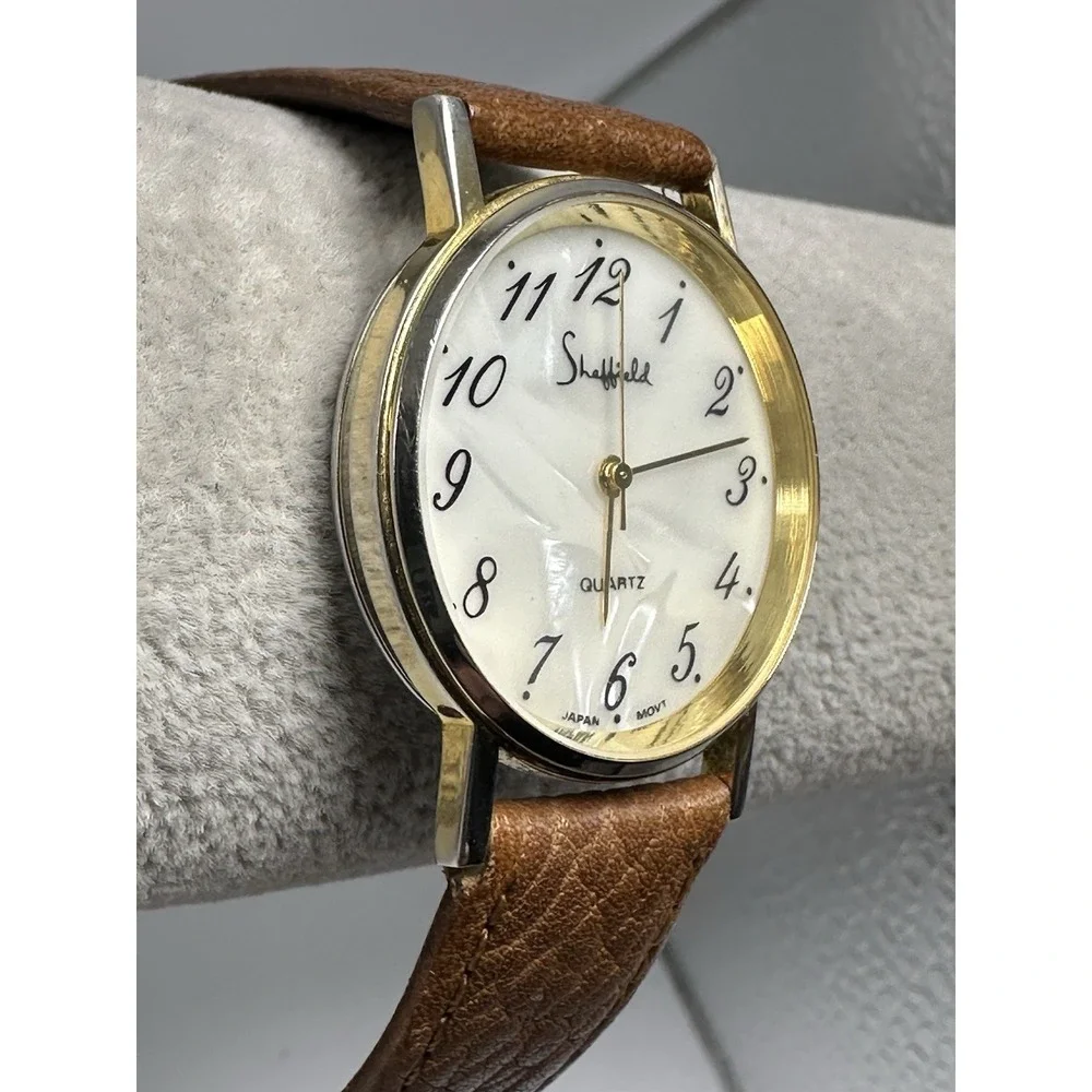 Sheffield MOP Ladies Watch New Battery 33MM 7.75